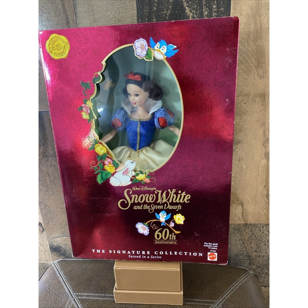 Disney Snow White Doll 60th Anniversary 1997 Mattel Signature Collection NIB VTG